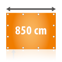 Gestaltung: Banner / Plane 850 x 130 cm - Hier den Preis berechnen